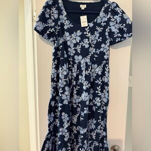 J crew midi dress